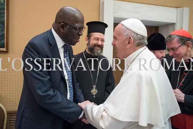 SDA Religious Liberty Leader with Pope Frances